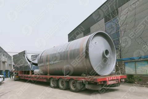 Beston Waste Tyre Pyrolysis Machine Shipped to Saudi Arabia