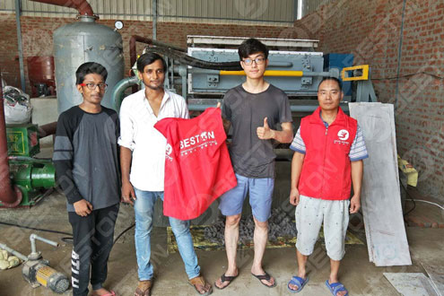 Indian Customer Got Competitive Manual Egg Tray Making Machine Price from Beston